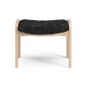Poggiapiedi per bambini Lamini laccato faggio/pelle di pecora - Black (nero) - Swedese