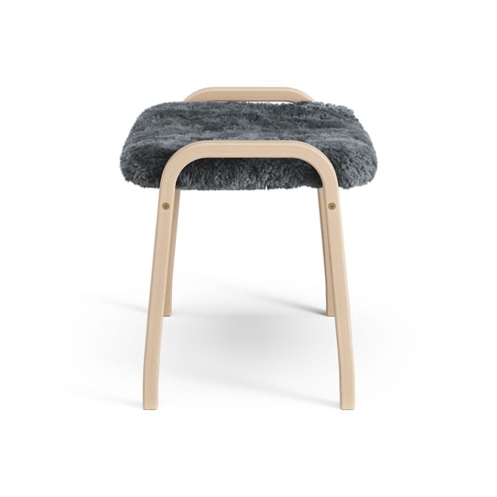 Poggiapiedi per bambini Lamini laccato faggio/pelle di pecora, Charcoal (grigio scuro) Swedese