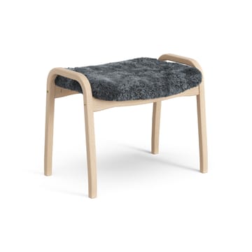 Poggiapiedi per bambini Lamini laccato faggio/pelle di pecora - Charcoal (grigio scuro) - Swedese