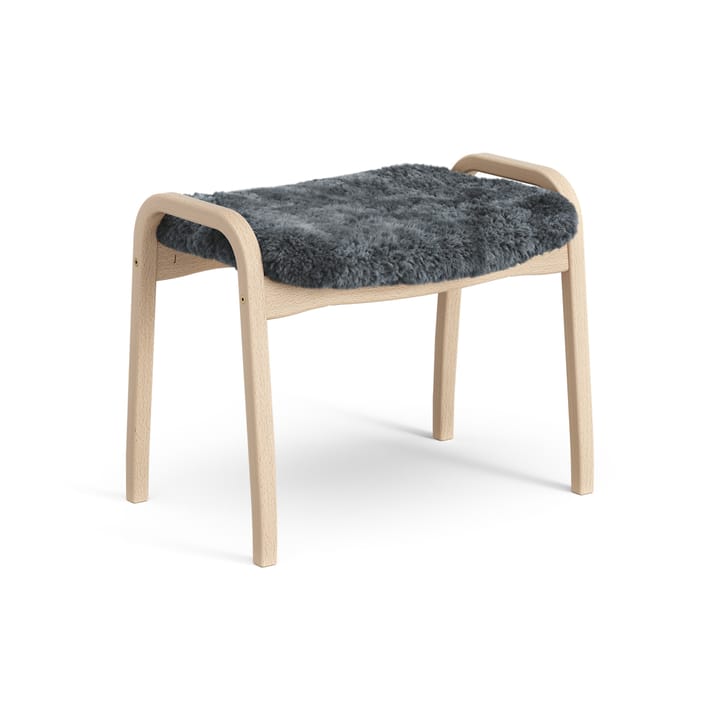 Poggiapiedi per bambini Lamini laccato faggio/pelle di pecora, Charcoal (grigio scuro) Swedese