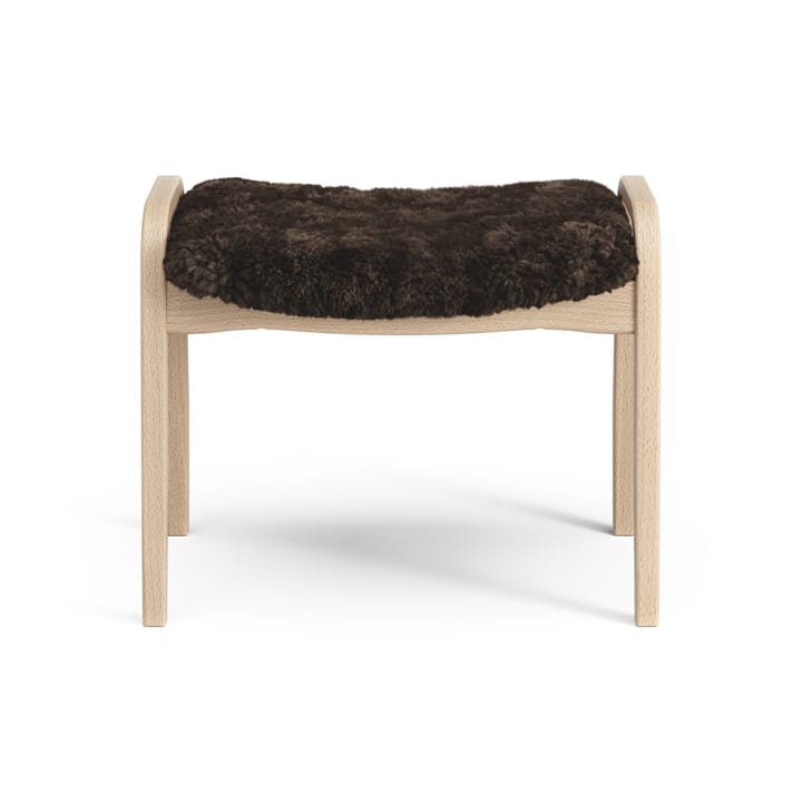 Poggiapiedi per bambini Lamini laccato faggio/pelle di pecora, Espresso (marrone) Swedese