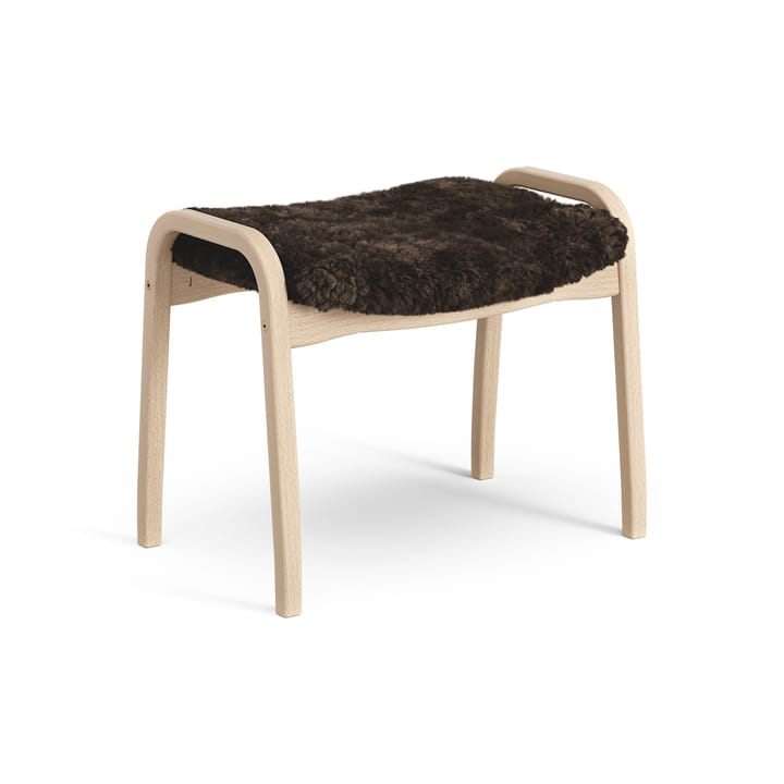 Poggiapiedi per bambini Lamini laccato faggio/pelle di pecora, Espresso (marrone) Swedese