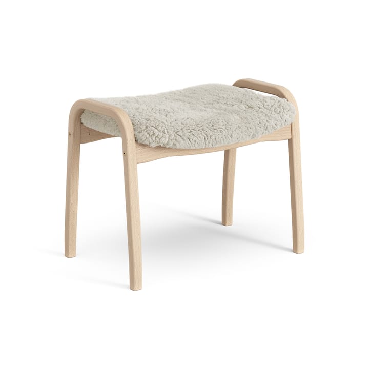 Poggiapiedi per bambini Lamini laccato faggio/pelle di pecora - Moonlight (beige) - Swedese
