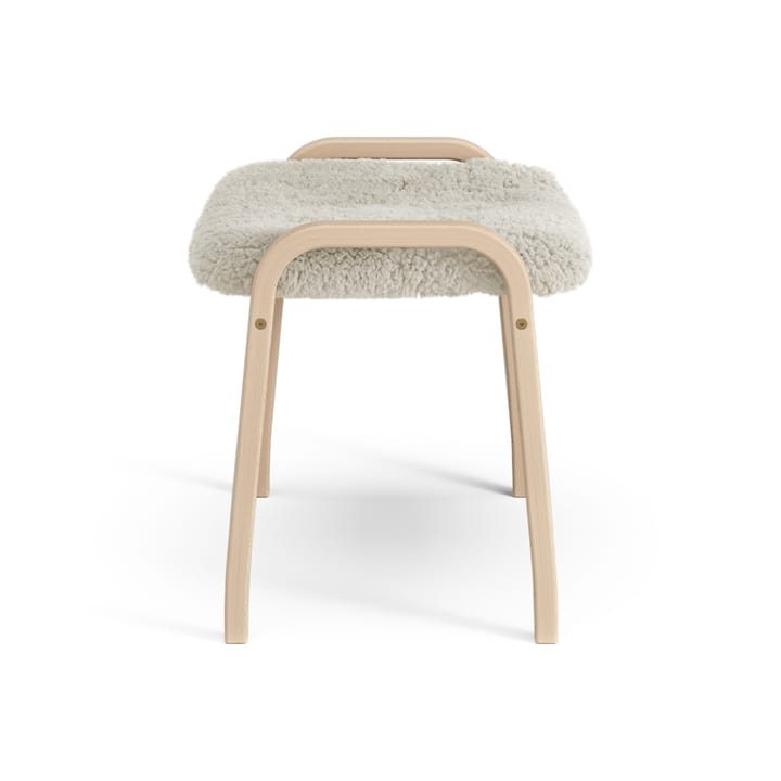 Poggiapiedi per bambini Lamini laccato faggio/pelle di pecora, Moonlight (beige) Swedese