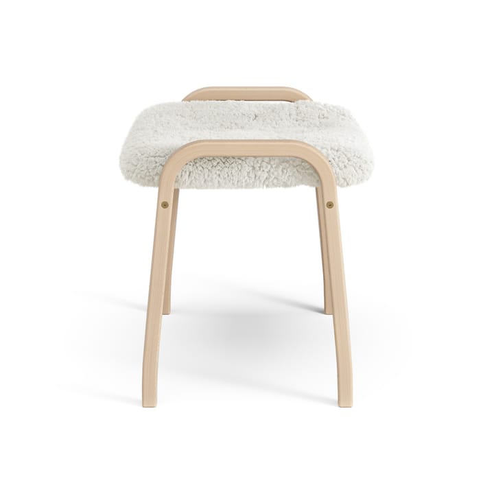 Poggiapiedi per bambini Lamini laccato faggio/pelle di pecora, Off-white (bianco) Swedese