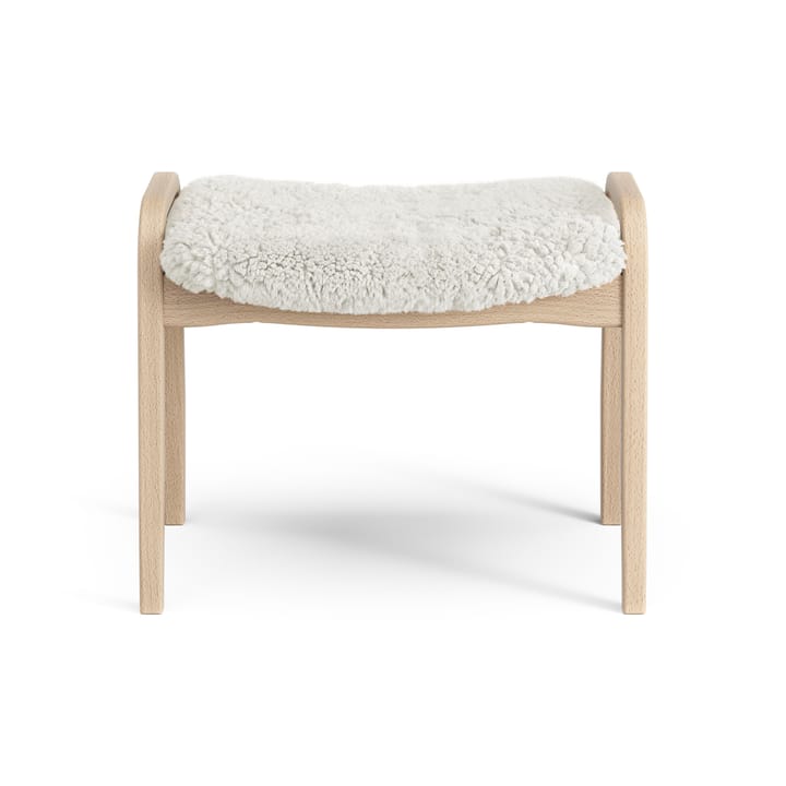Poggiapiedi per bambini Lamini laccato faggio/pelle di pecora, Off-white (bianco) Swedese