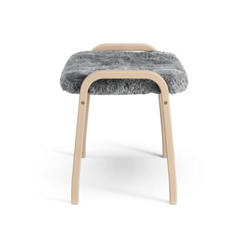 Poggiapiedi per bambini Lamini laccato faggio/pelle di pecora - Scandinavian grey (grigio) - Swedese