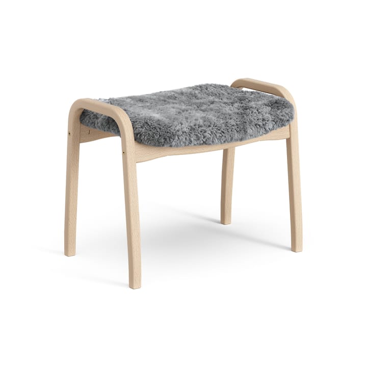 Poggiapiedi per bambini Lamini laccato faggio/pelle di pecora, Scandinavian grey (grigio) Swedese