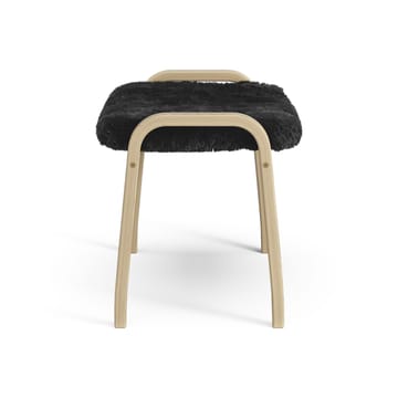 Poggiapiedi per bambini Lamini laccato rovere/pelle di pecora - Black (nero) - Swedese