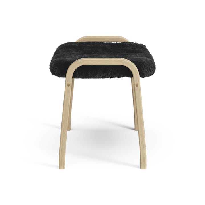 Poggiapiedi per bambini Lamini laccato rovere/pelle di pecora, Black (nero) Swedese