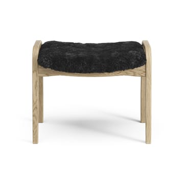 Poggiapiedi per bambini Lamini laccato rovere/pelle di pecora - Black (nero) - Swedese