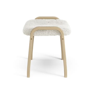 Poggiapiedi per bambini Lamini laccato rovere/pelle di pecora - Off-white (bianco) - Swedese