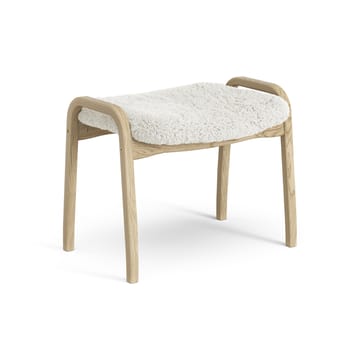 Poggiapiedi per bambini Lamini laccato rovere/pelle di pecora - Off-white (bianco) - Swedese