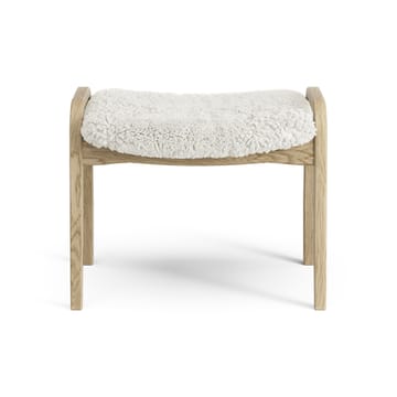 Poggiapiedi per bambini Lamini laccato rovere/pelle di pecora - Off-white (bianco) - Swedese