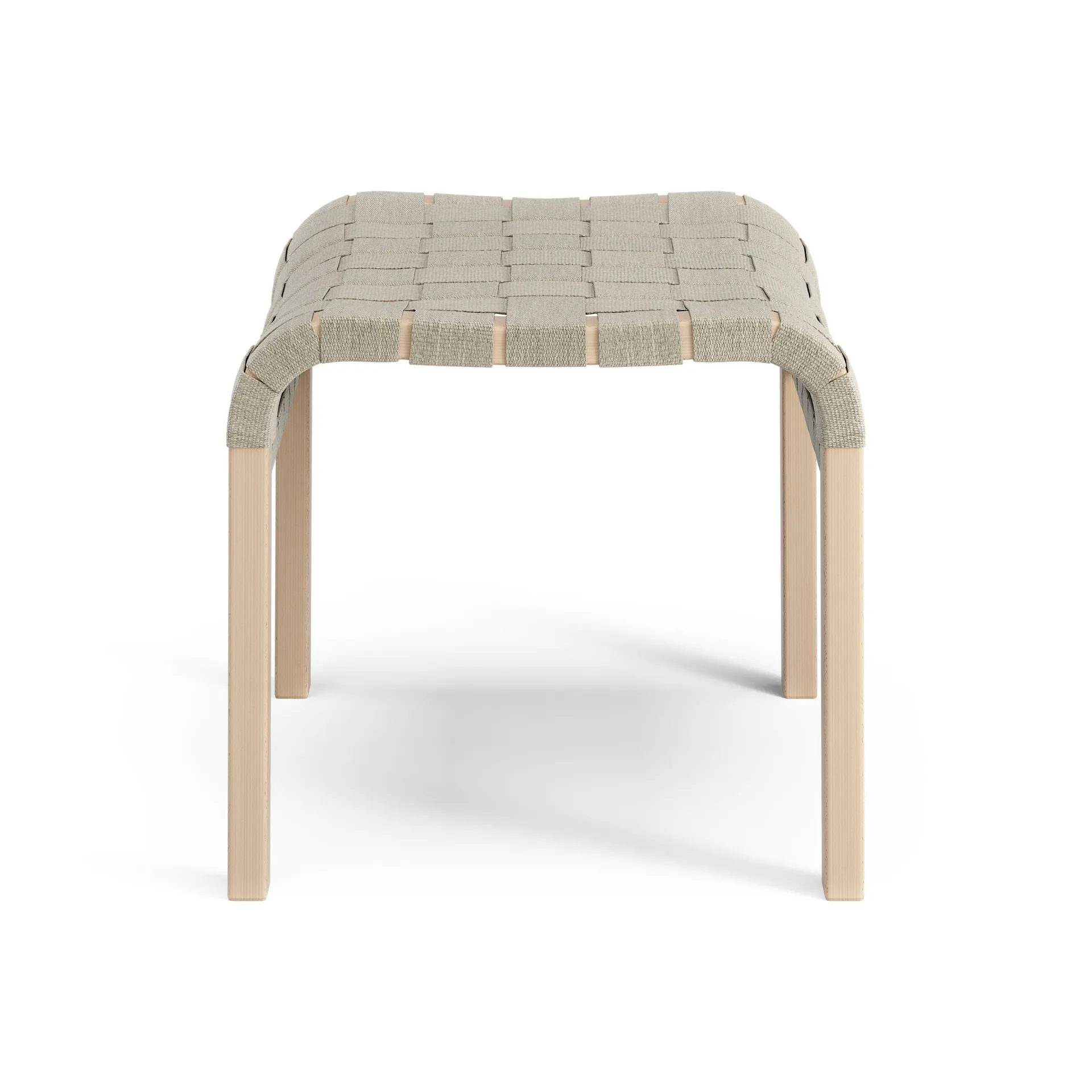 Poggiapiedi Primo in faggio laccato, Naturale Swedese