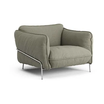 Poltrona Continental - Sealife Green/black-acciaio cromato - Swedese