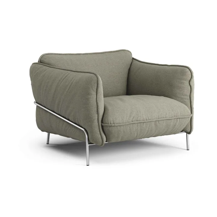 Poltrona Continental - Sealife Green/black-acciaio cromato - Swedese