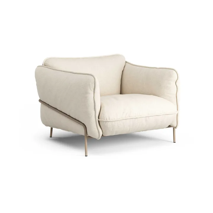 Poltrona Continental - Sealife Light beige/white-nutmeg - Swedese