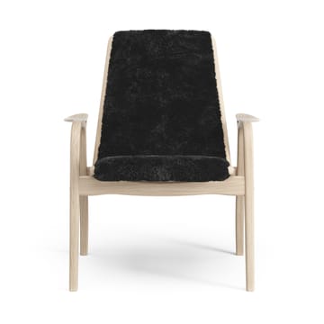 Poltrona Laminett in rovere pigmentato bianco/pelle di pecora - Black (nero) - Swedese