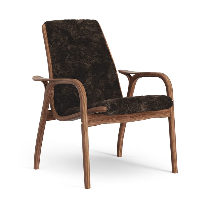 Poltrona Laminett noce oliato/pelle di pecora - Espresso (marrone) - Swedese