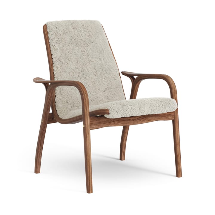 Poltrona Laminett noce oliato/pelle di pecora - Moonlight (beige) - Swedese