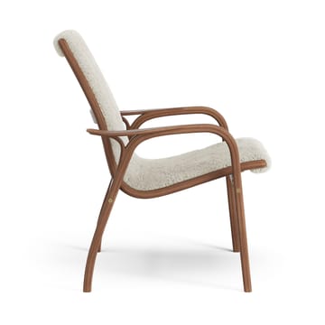 Poltrona Laminett noce oliato/pelle di pecora - Moonlight (beige) - Swedese