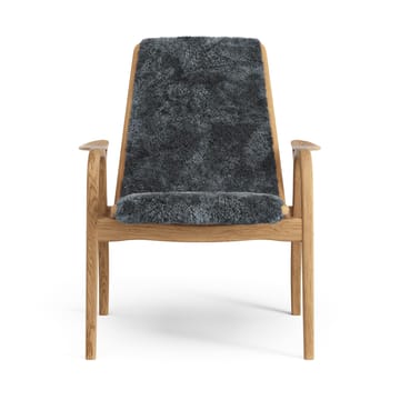 Poltrona Laminett rovere oliato/pelle di pecora - Charcoal (grigio scuro) - Swedese