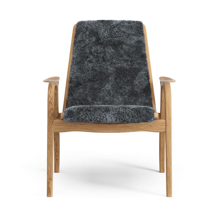 Poltrona Laminett rovere oliato/pelle di pecora, Charcoal (grigio scuro) Swedese