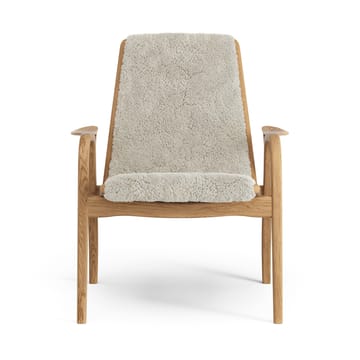 Poltrona Laminett rovere oliato/pelle di pecora - Moonlight (beige) - Swedese