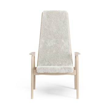 Poltrona Lamino in rovere pigmentato bianco/pelle di pecora - Off-white (bianco) - Swedese