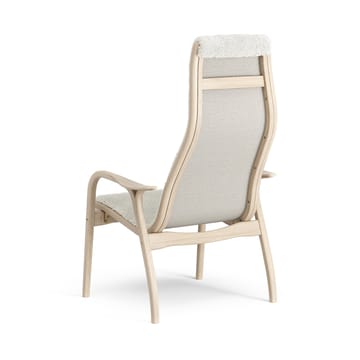 Poltrona Lamino in rovere pigmentato bianco/pelle di pecora - Off-white (bianco) - Swedese