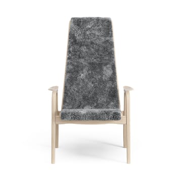 Poltrona Lamino in rovere pigmentato bianco/pelle di pecora - Scandinavian grey (grigio) - Swedese