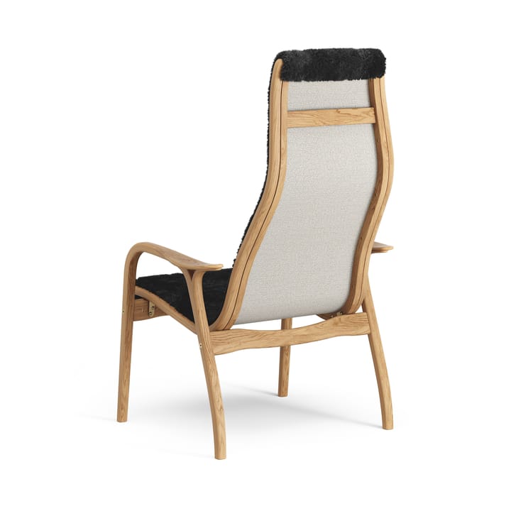 Poltrona Lamino rovere oliato/pelle di pecora, Black (nero) Swedese
