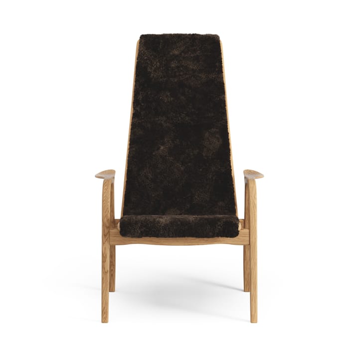 Poltrona Lamino rovere oliato/pelle di pecora, Espresso (marrone) Swedese