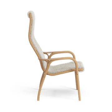 Poltrona Lamino rovere oliato/pelle di pecora - Moonlight (beige) - Swedese