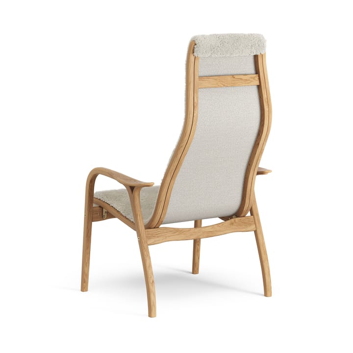 Poltrona Lamino rovere oliato/pelle di pecora, Moonlight (beige) Swedese