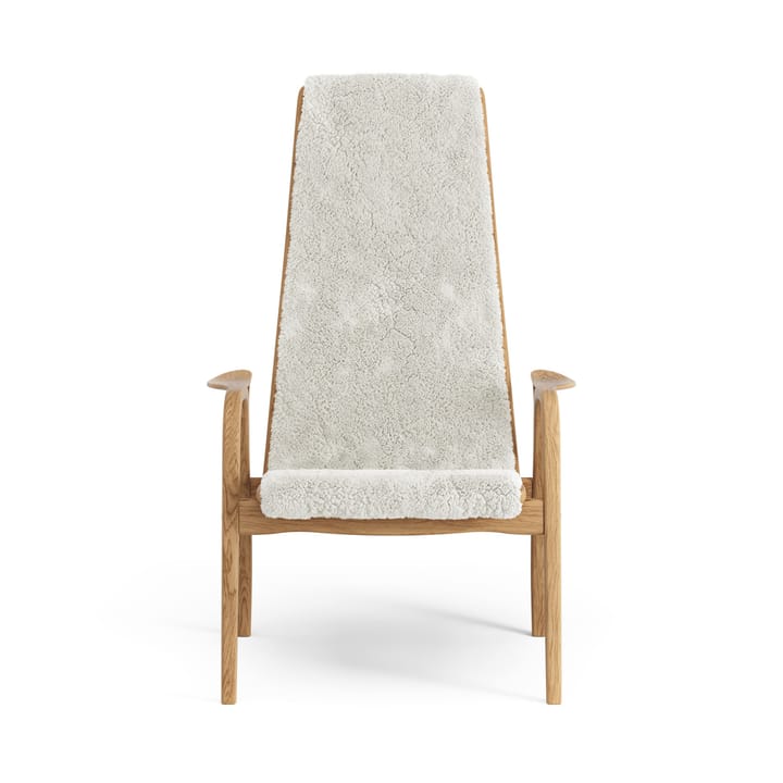 Poltrona Lamino rovere oliato/pelle di pecora, Off-white (bianco) Swedese