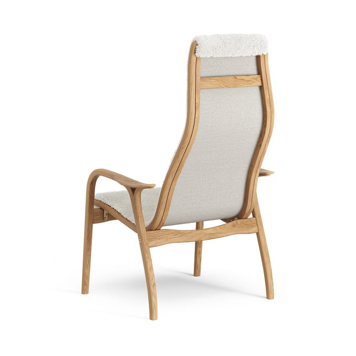 Poltrona Lamino rovere oliato/pelle di pecora, Off-white (bianco) Swedese