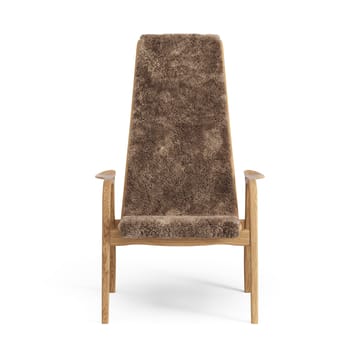 Poltrona Lamino rovere oliato/pelle di pecora - Sahara (marrone nougat) - Swedese
