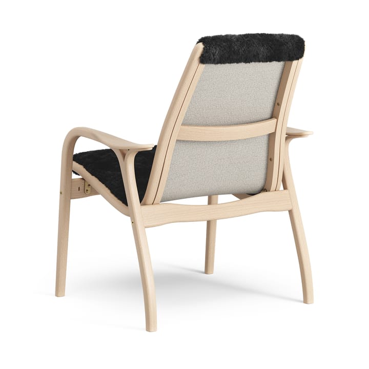 Poltrona noce oliato/pelle di pecora, Black (nero) Swedese