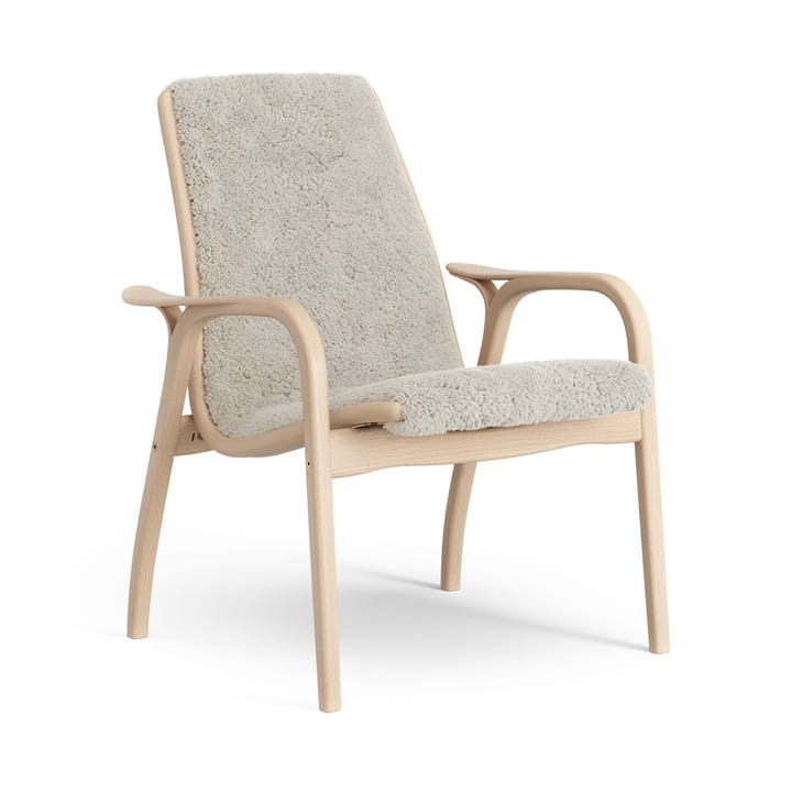 Poltrona noce oliato/pelle di pecora - Moonlight (beige) - Swedese