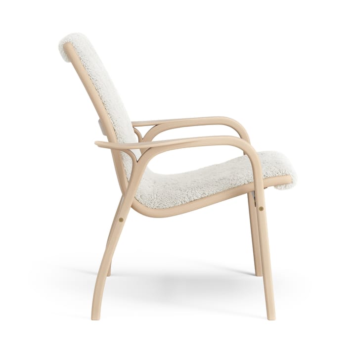 Poltrona noce oliato/pelle di pecora, Off-white (bianco) Swedese