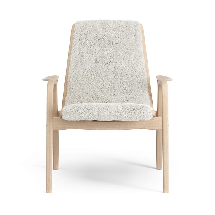 Poltrona noce oliato/pelle di pecora, Off-white (bianco) Swedese