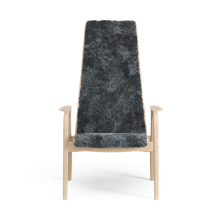 Poltrona per bambini Lamini laccata faggio/pelle di pecora, Charcoal (grigio scuro) Swedese
