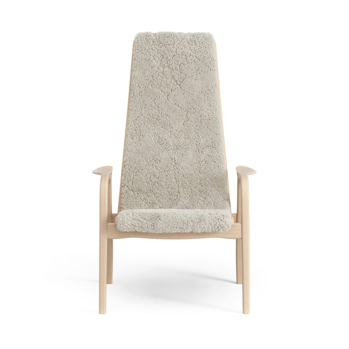 Poltrona per bambini Lamini laccata faggio/pelle di pecora, Moonlight (beige) Swedese