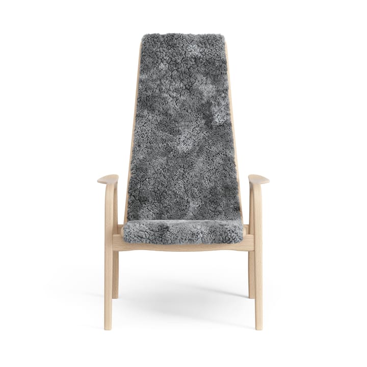 Poltrona per bambini Lamini laccata faggio/pelle di pecora, Scandinavian grey (grigio) Swedese