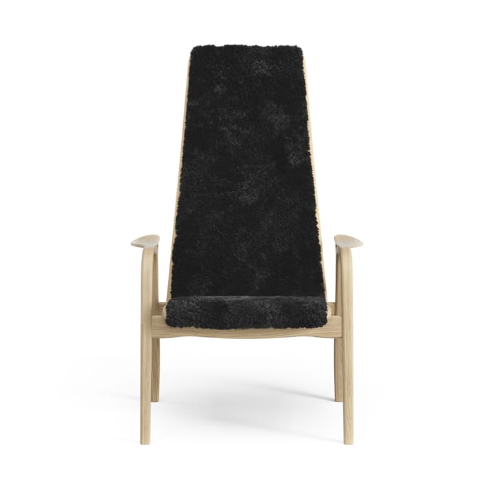 Poltrona per bambini Lamini laccata rovere/pelle di pecora, Black (nero) Swedese