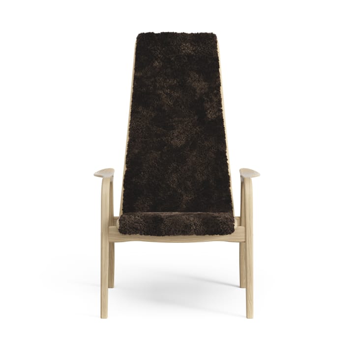 Poltrona per bambini Lamini laccata rovere/pelle di pecora, Espresso (marrone) Swedese