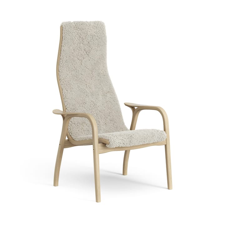 Poltrona per bambini Lamini laccata rovere/pelle di pecora - Moonlight (beige) - Swedese