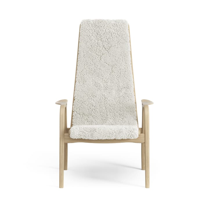 Poltrona per bambini Lamini laccata rovere/pelle di pecora, Off-white (bianco) Swedese